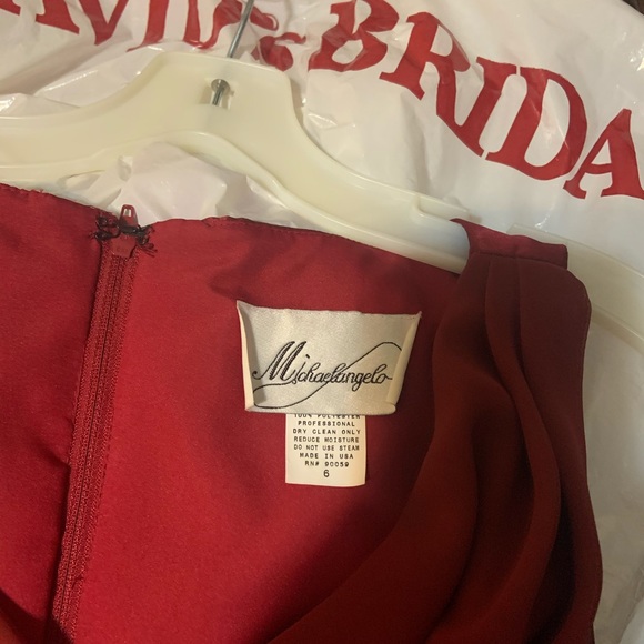 Michaelangelo Bridesmaid Dress in Apple - Picture 7 of 9